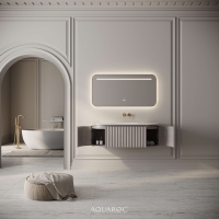 Belgravia Vanity Unit & Stone Basin 1200mm Sabbia Grigio Oak